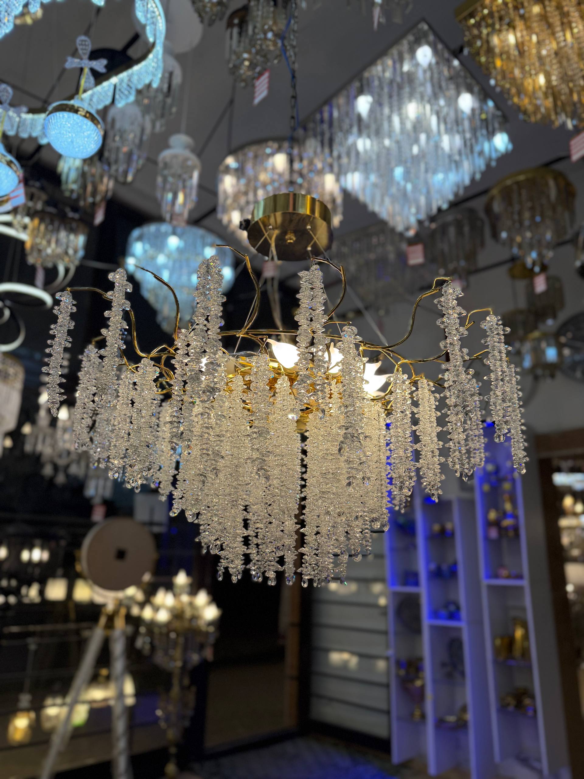 لوستر کریستالی شاخه نبات سایز ۸۰